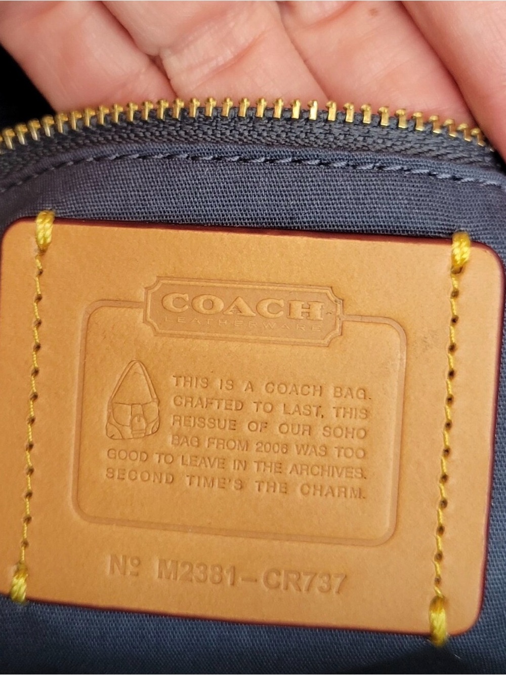 COACH RE-EDITION DENIM SOHO FLAP BAG CR737 - Picture 3 of 6